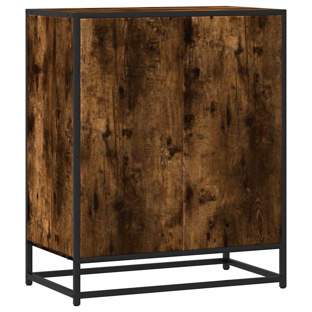 vidaXL Komoda, przydymiony dąb, 62x35x76 cm, materiał drewnopochodny