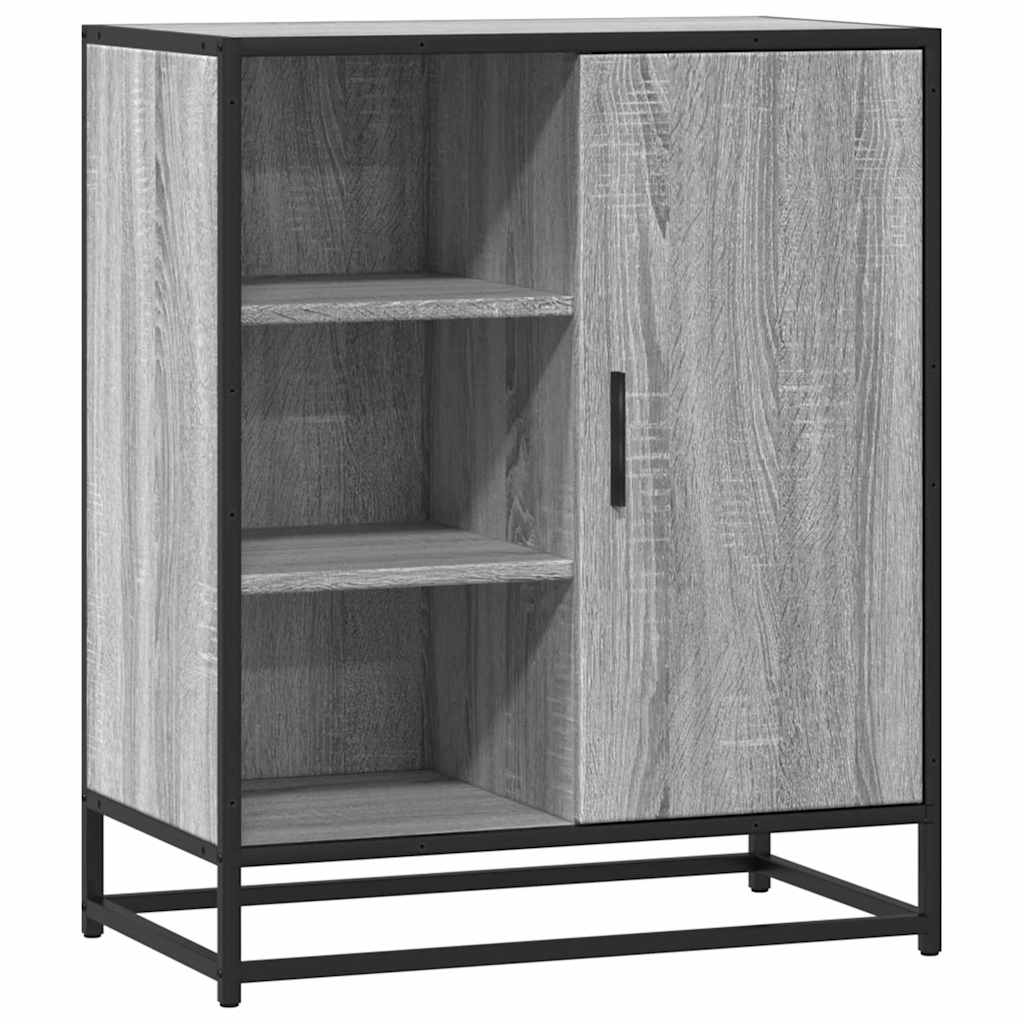 vidaXL Komoda, szary dąb sonoma, 62x35x76 cm, materiał drewnopochodny