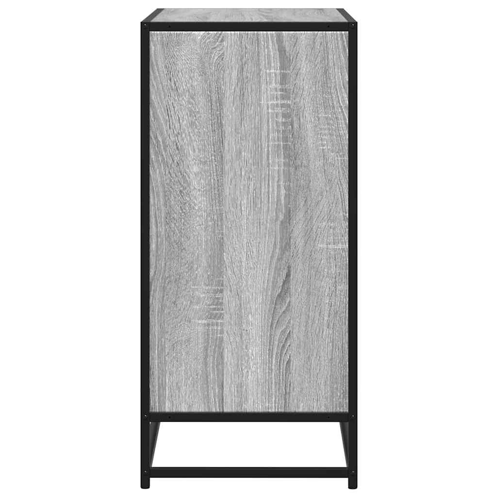 vidaXL Komoda, szary dąb sonoma, 62x35x76 cm, materiał drewnopochodny