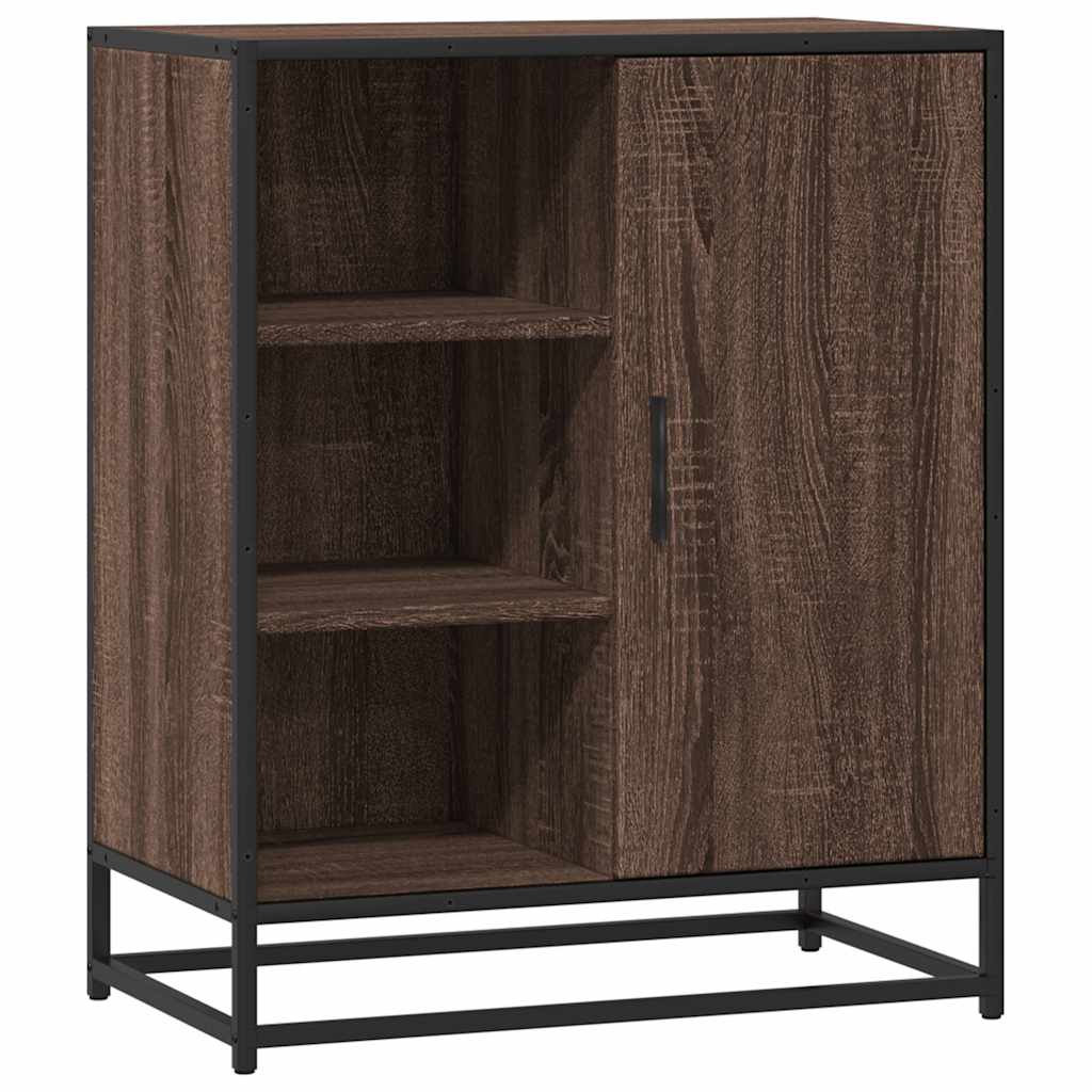 vidaXL Komoda, brązowy dąb, 62x35x76 cm, materiał drewnopochodny