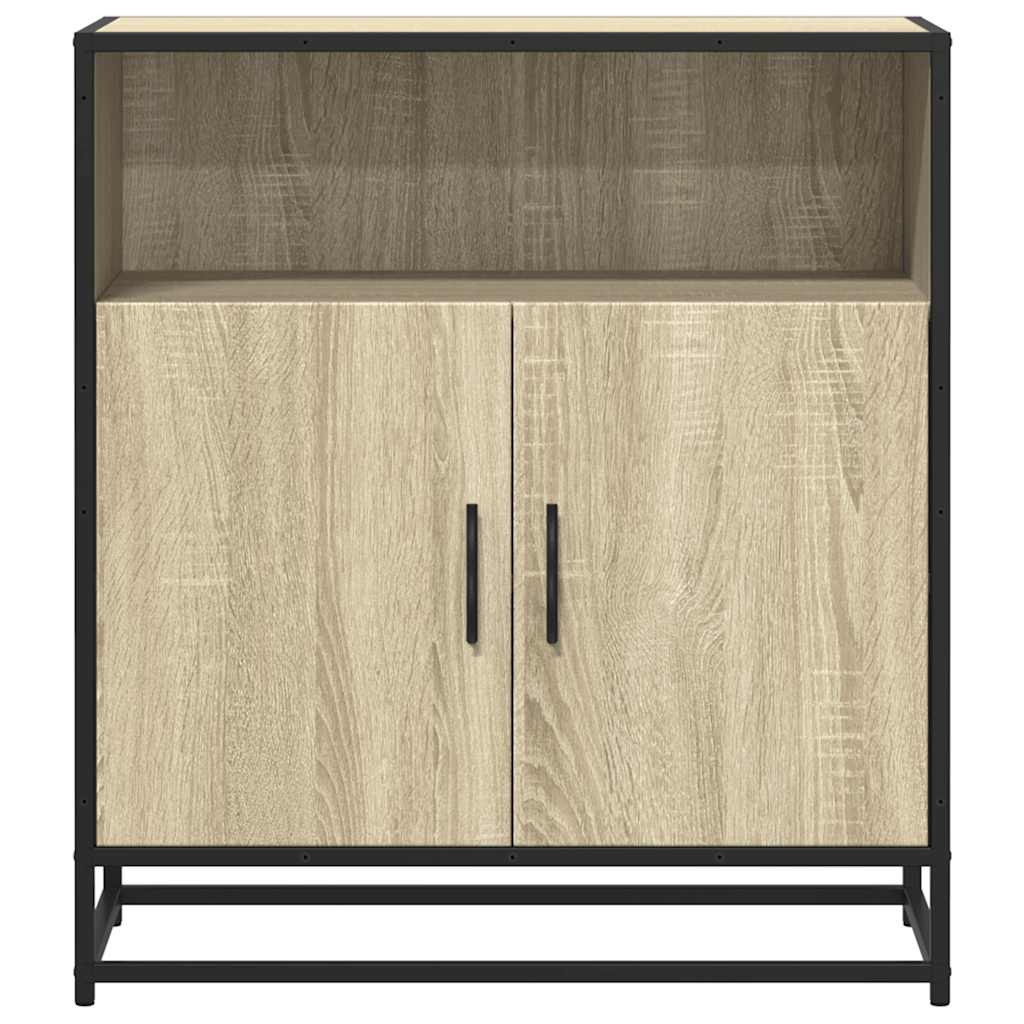 vidaXL Komoda, dąb sonoma, 68x35x76 cm, materiał drewnopochodny