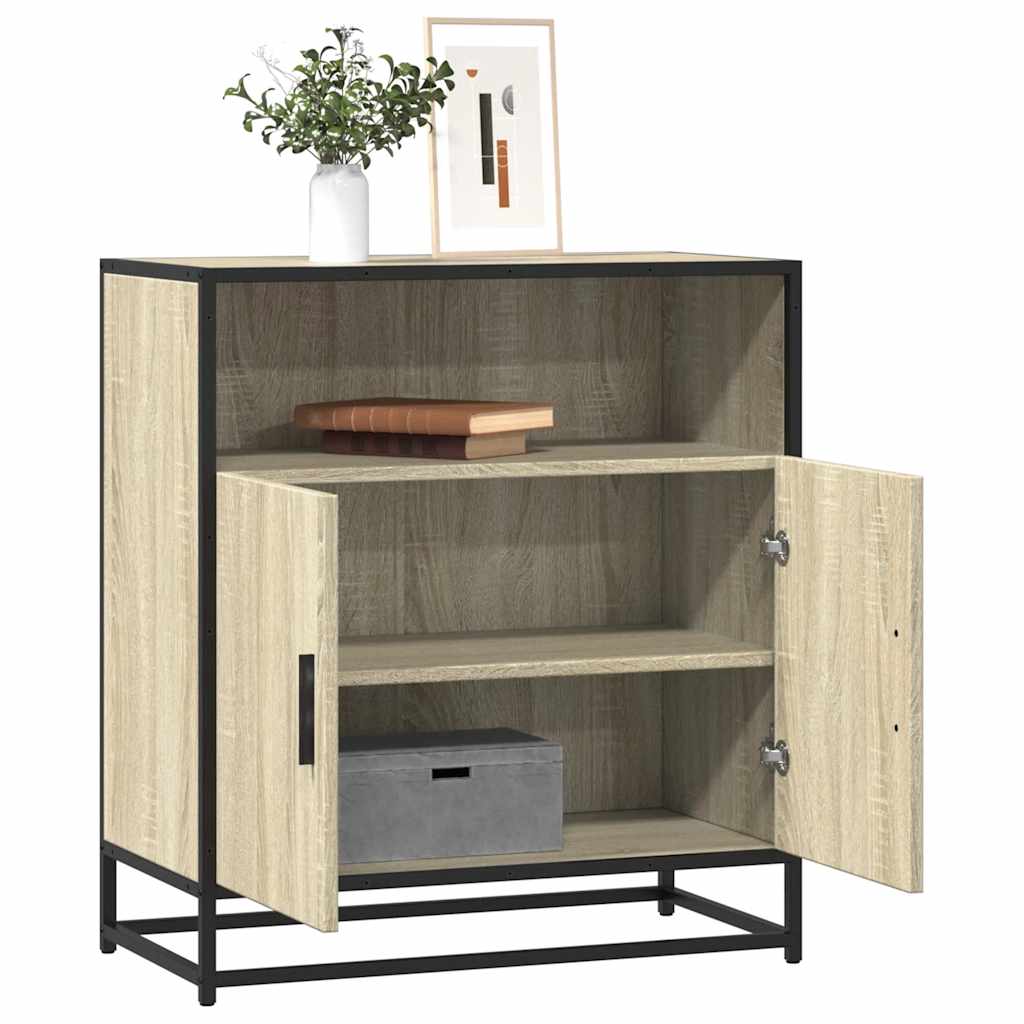 vidaXL Komoda, dąb sonoma, 68x35x76 cm, materiał drewnopochodny