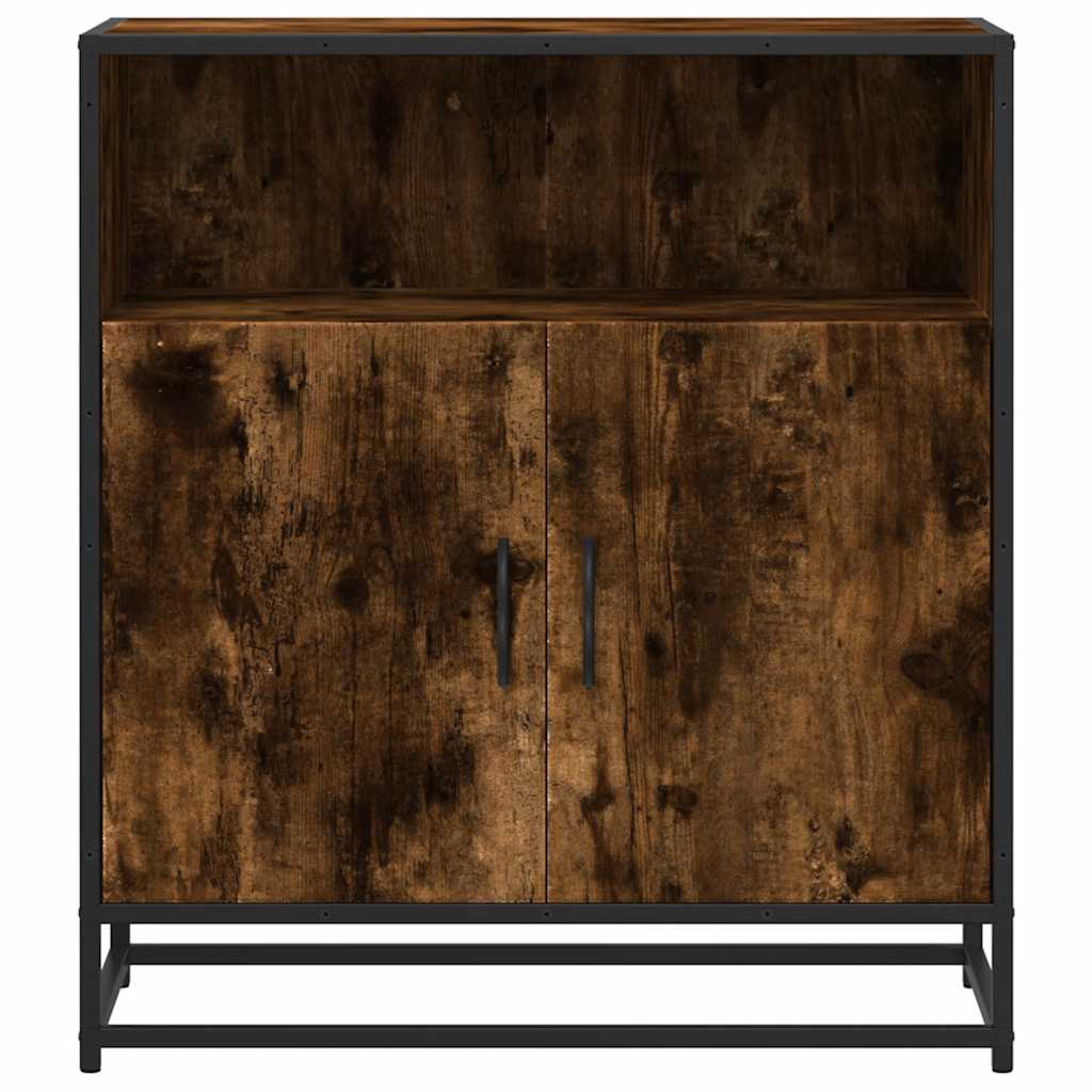 vidaXL Komoda, przydymiony dąb, 68x35x76 cm, materiał drewnopochodny