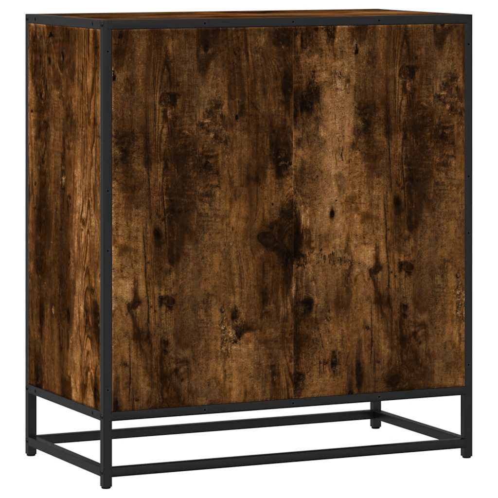 vidaXL Komoda, przydymiony dąb, 68x35x76 cm, materiał drewnopochodny