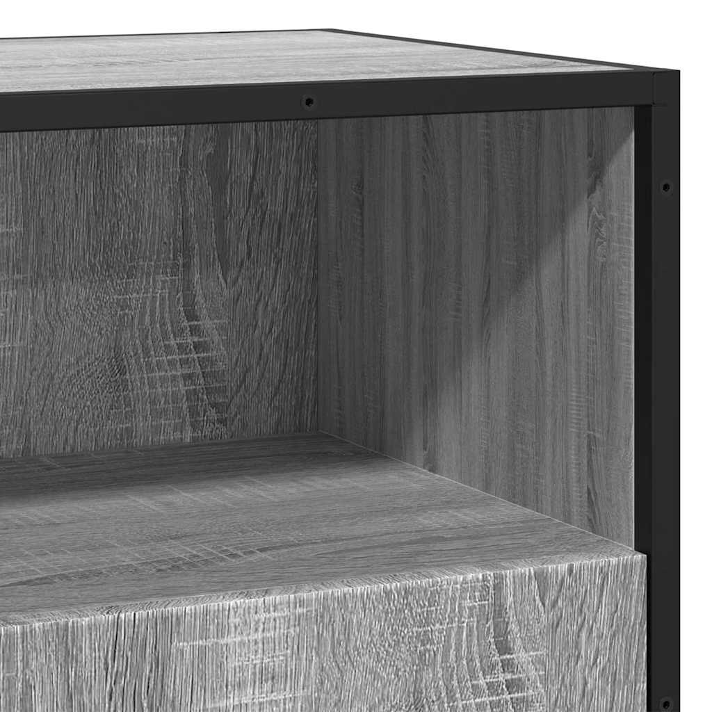 vidaXL Komoda, szary dąb sonoma, 68x35x76 cm materiał drewnopochodny
