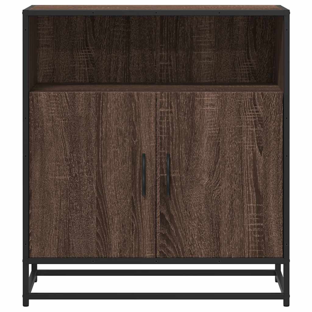vidaXL Komoda, brązowy dąb, 68x35x76 cm, materiał drewnopochodny