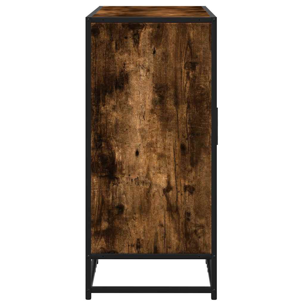 vidaXL Komoda, przydymiony dąb, 94x35x76 cm, materiał drewnopochodny