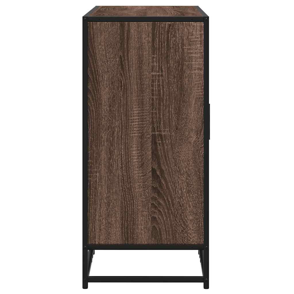 vidaXL Komoda, brązowy dąb, 94x35x76 cm, materiał drewnopochodny