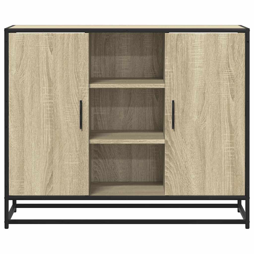 vidaXL Szafka, dąb sonoma, 92x35x76 cm, materiał drewnopochodny