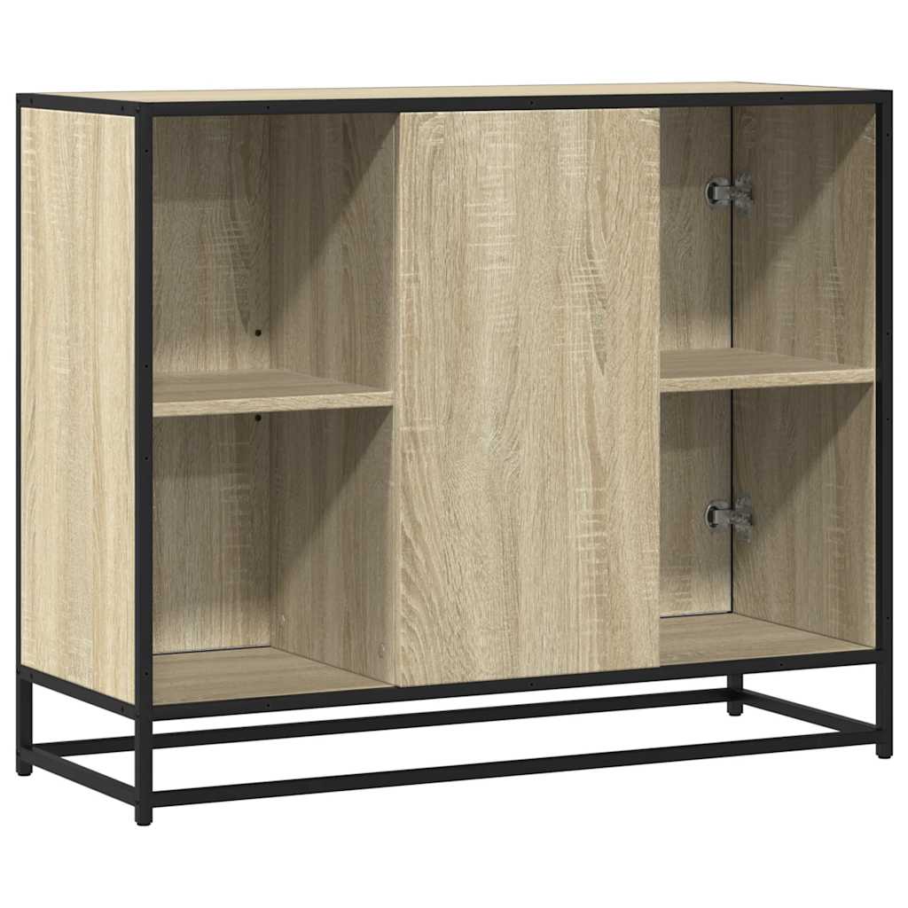 vidaXL Szafka, dąb sonoma, 92x35x76 cm, materiał drewnopochodny
