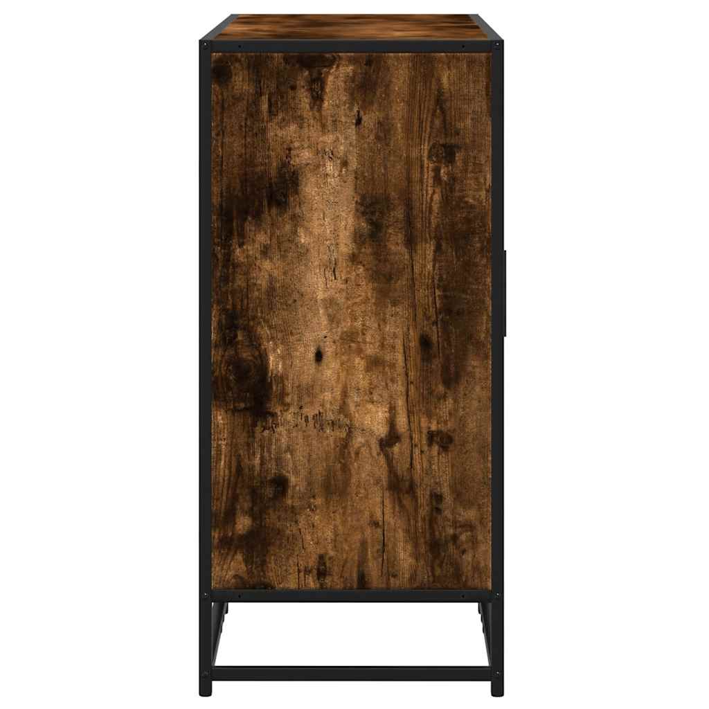 vidaXL Szafka, przydymiony dąb, 92x35x76 cm, materiał drewnopochodny