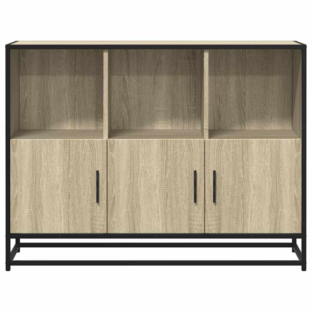vidaXL Komoda, dąb sonoma, 100x35x76 cm, materiał drewnopochodny