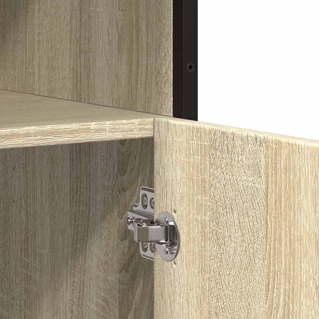 vidaXL Komoda, dąb sonoma, 100x35x76 cm, materiał drewnopochodny