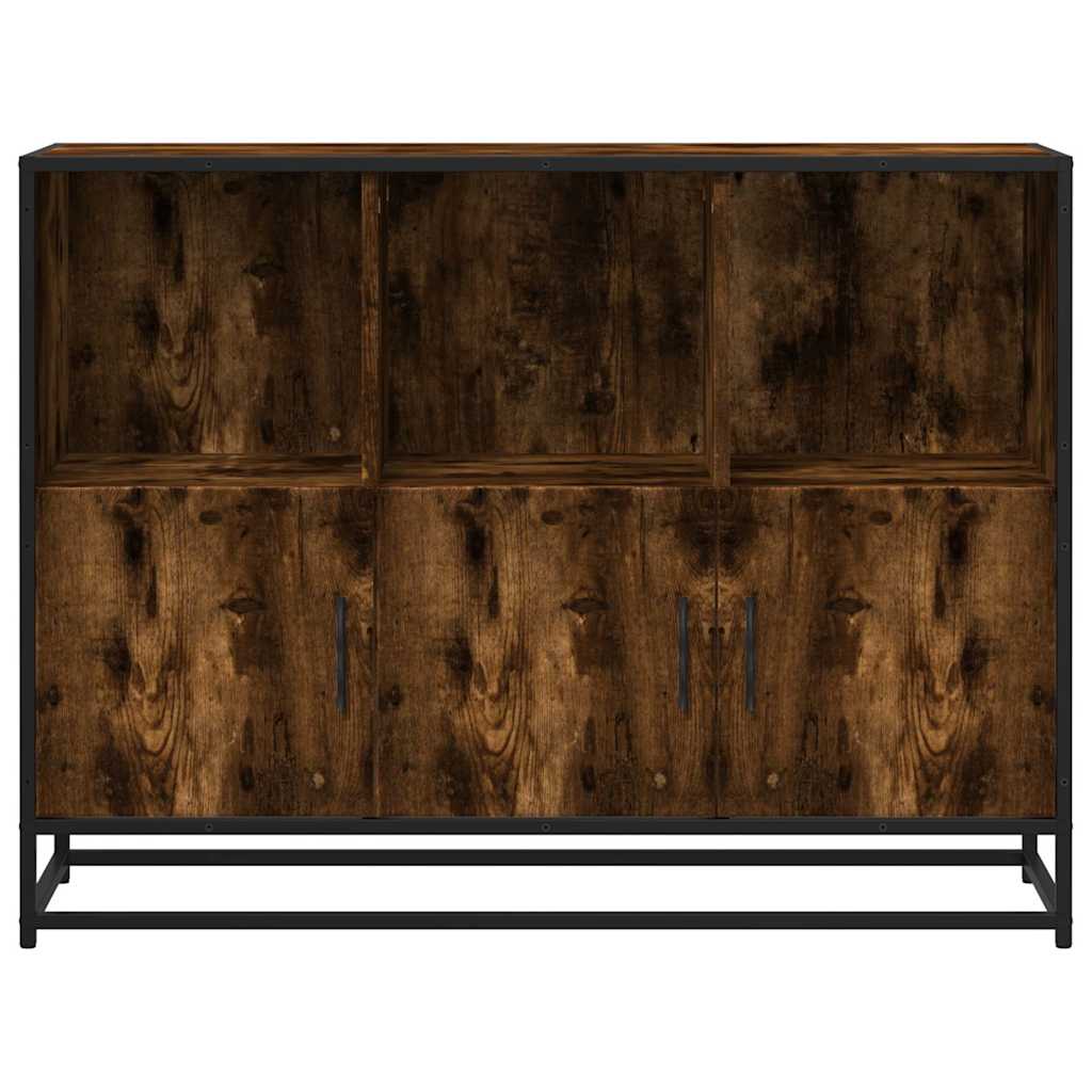 vidaXL Komoda, przydymiony dąb, 100x35x76 cm, materiał drewnopochodny