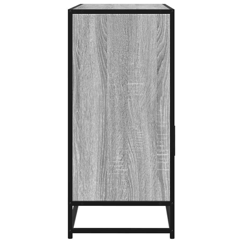 vidaXL Komoda, szary dąb sonoma, 100x35x76 cm, materiał drewnopochodny