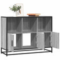 vidaXL Komoda, szary dąb sonoma, 100x35x76 cm, materiał drewnopochodny