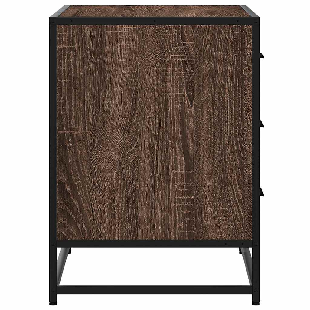 vidaXL Komoda, brązowy dąb, 70x41x56 cm, materiał drewnopochodny