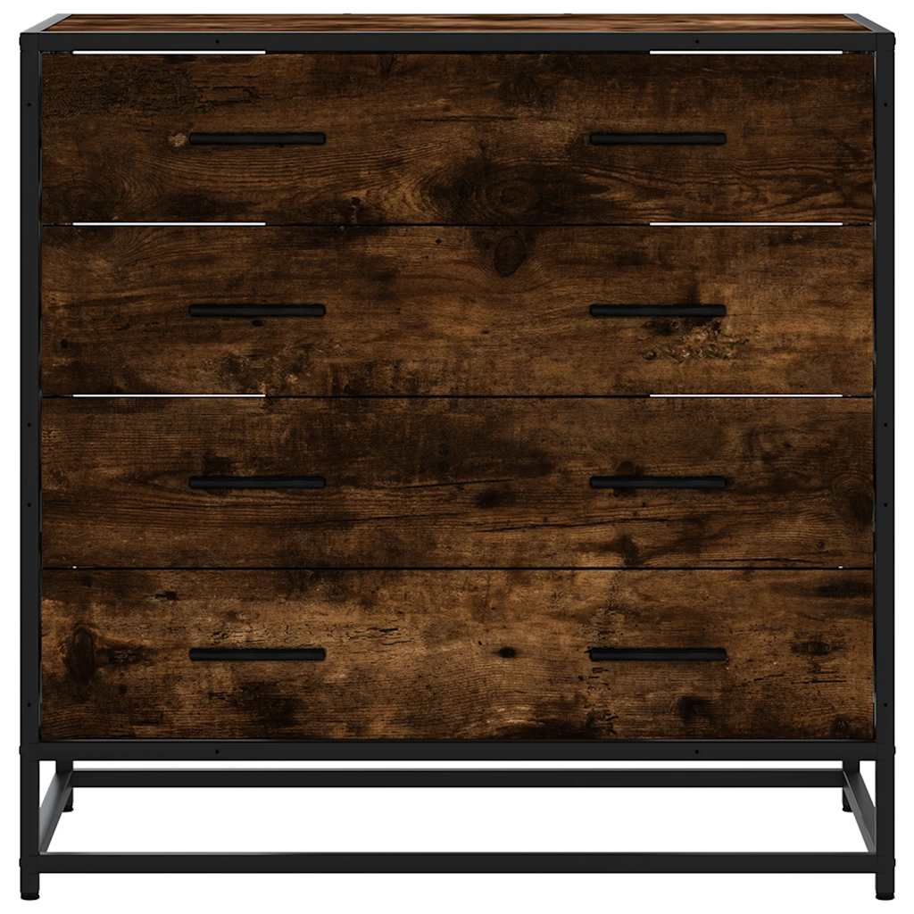 vidaXL Komoda, przydymiony dąb, 70x41x70 cm, materiał drewnopochodny