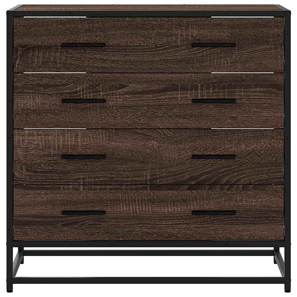 vidaXL Komoda, brązowy dąb, 70x41x70 cm, materiał drewnopochodny