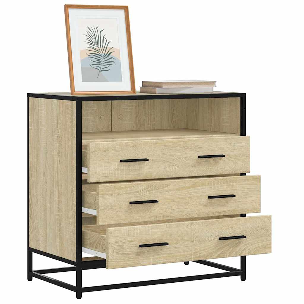 vidaXL Komoda, dąb sonoma, 70x41x70 cm, materiał drewnopochodny