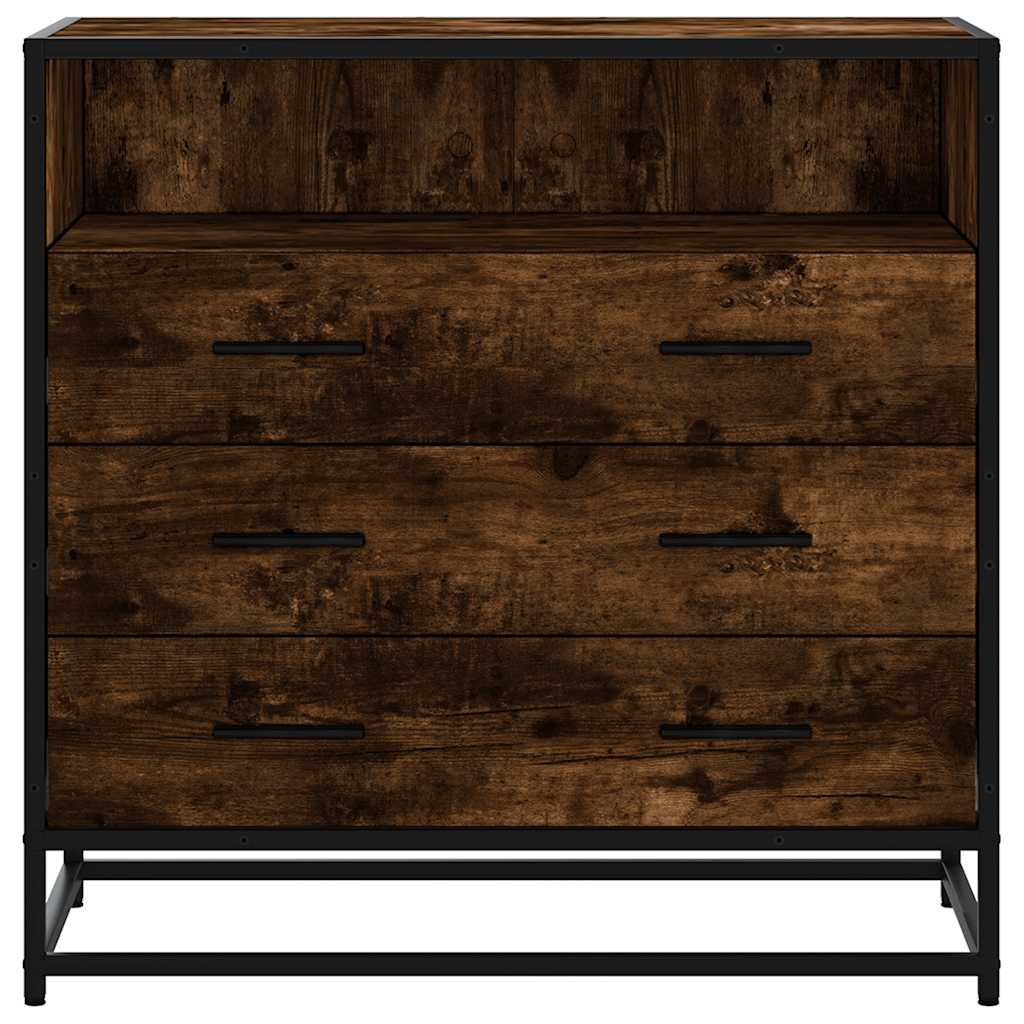 vidaXL Komoda, przydymiony dąb, 70x41x70 cm, materiał drewnopochodny
