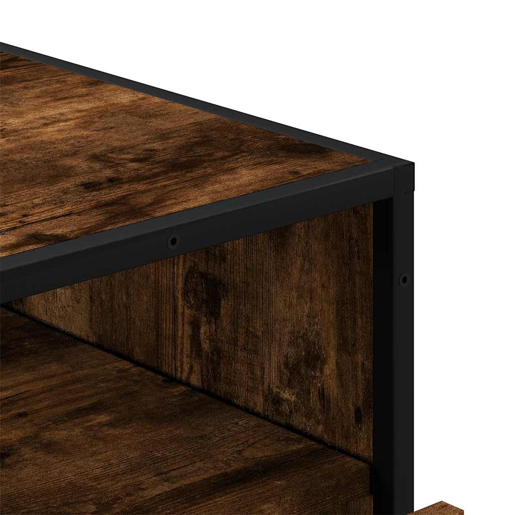 vidaXL Komoda, przydymiony dąb, 70x41x70 cm, materiał drewnopochodny