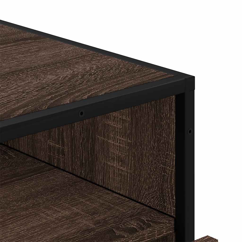 vidaXL Komoda, brązowy dąb, 70x41x70 cm, materiał drewnopochodny