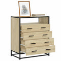 vidaXL Komoda, dąb sonoma, 70x41x83,5 cm, materiał drewnopochodny
