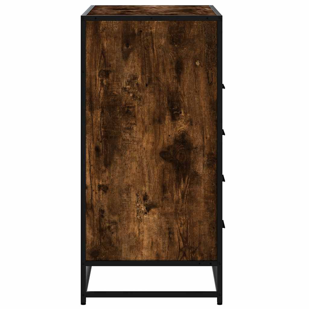 vidaXL Komoda, przydymiony dąb, 70x41x83,5 cm, materiał drewnopochodny