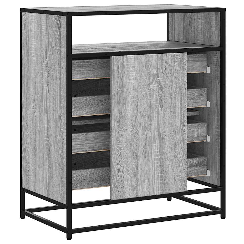 vidaXL Komoda, szary dąb sonoma, 70x41x83,5cm, materiał drewnopochodny