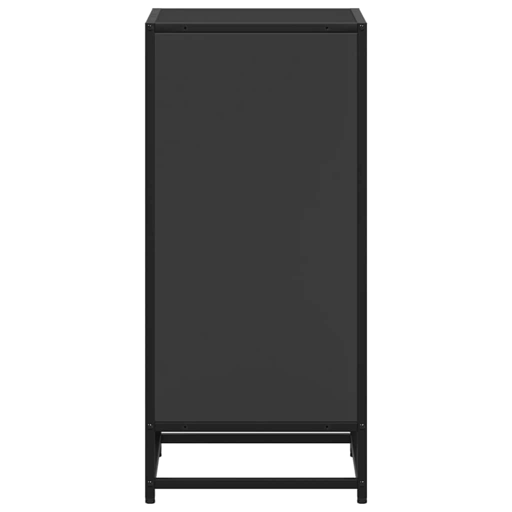 vidaXL Regał na książki, czarny,40x35x76 cm materiał drewnopochodny