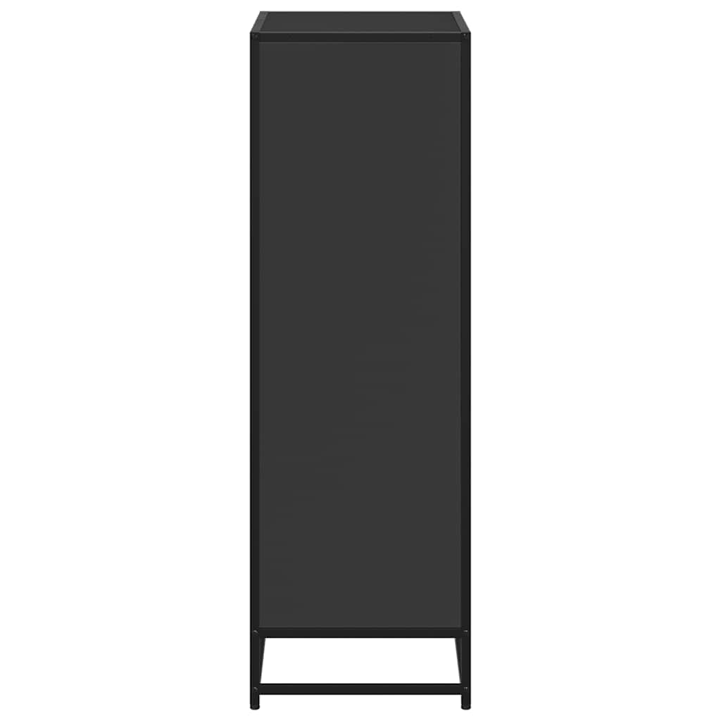 vidaXL Regał na książki, czarny,60x35x107,5 cm materiał drewnopochodny