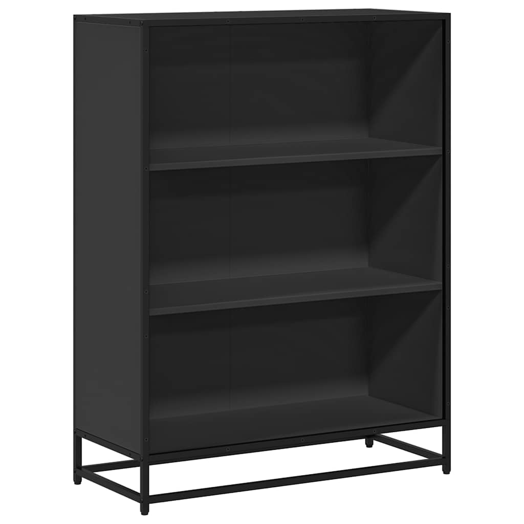 vidaXL Szafka, czarna, 80,5x35x107,5 cm, materiał drewnopochodny