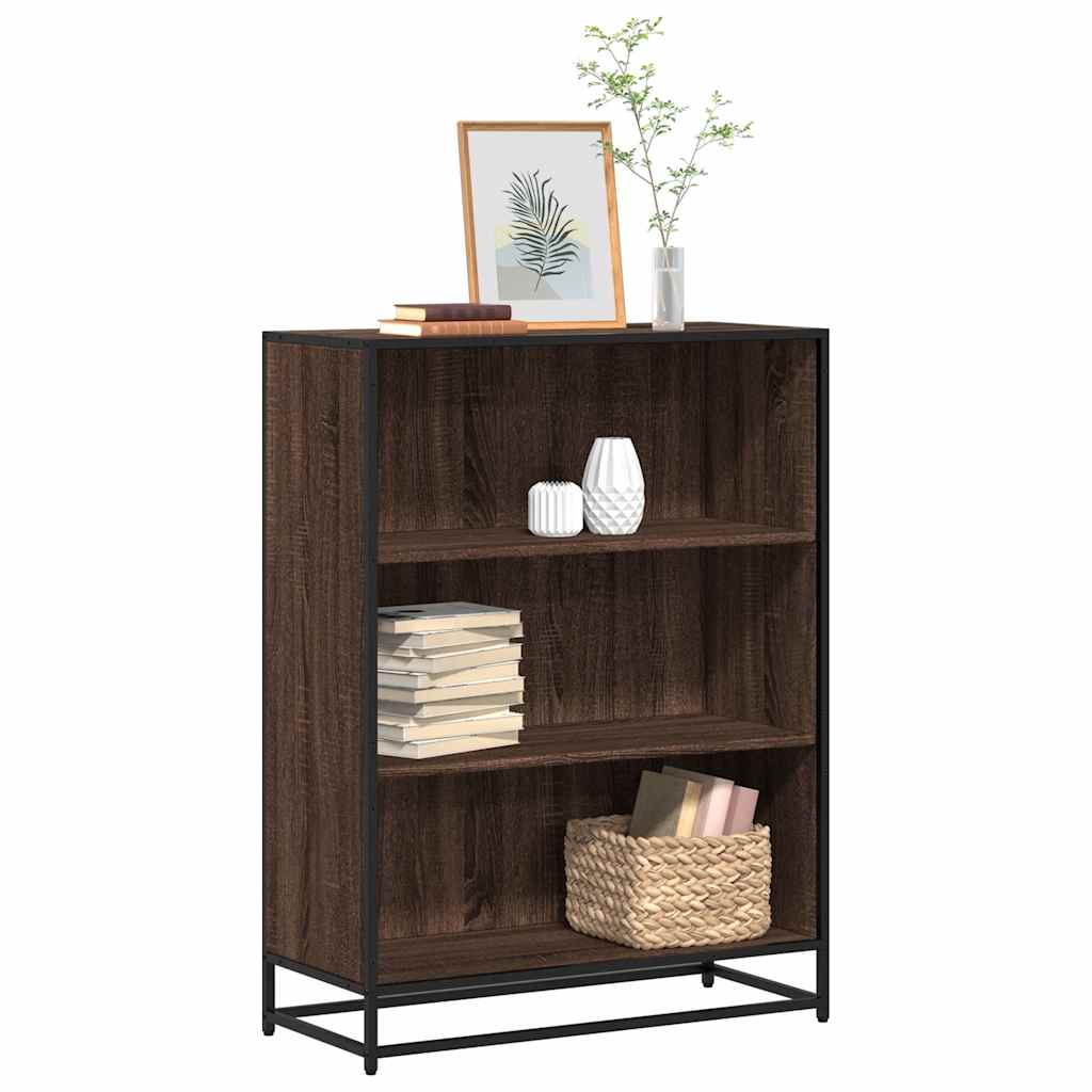vidaXL Regał na książki, brązowy dąb, 80,5x35x107,5 cm