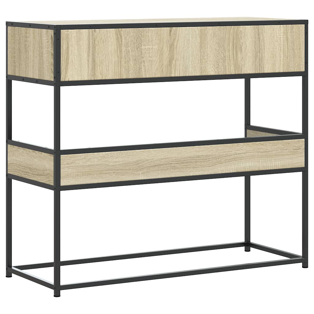vidaXL Stolik konsolowy, dąb sonoma, 90x35x80 cm