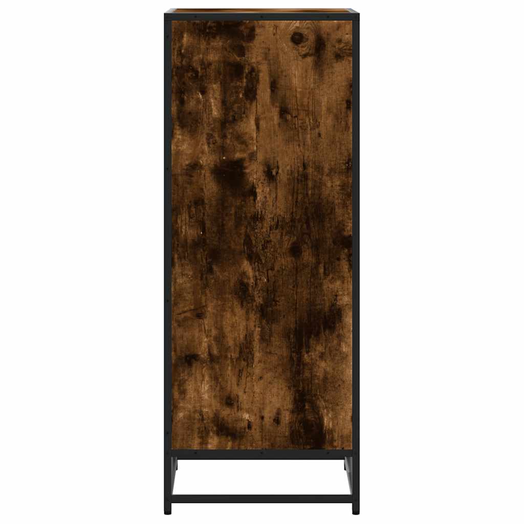 vidaXL Szafka na buty, przydymiony dąb, 48x38x97,5 cm