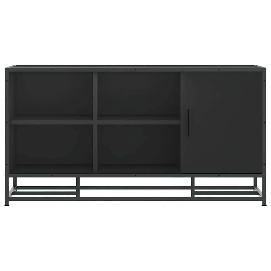 vidaXL Ławka z miejscem na buty, czarna, 100x40x53,5 cm