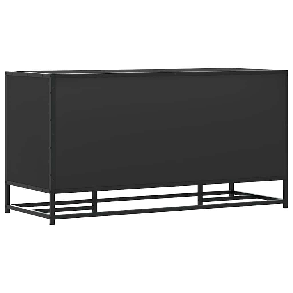 vidaXL Ławka z miejscem na buty, czarna, 100x40x53,5 cm
