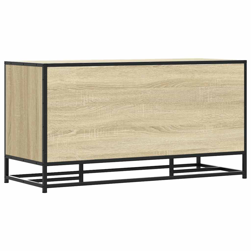 vidaXL Ławka z miejscem na buty, dąb sonoma, 100x40x53,5 cm