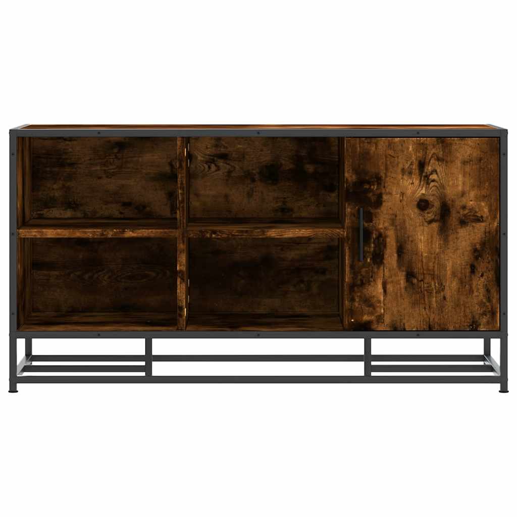 vidaXL Ławka z miejscem na buty, przydymiony dąb, 100x40x53,5 cm
