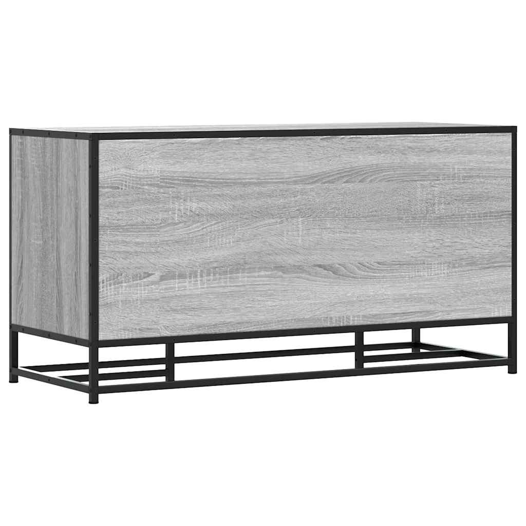 vidaXL Ławka z miejscem na buty, szary dąb sonoma, 100x40x53,5 cm