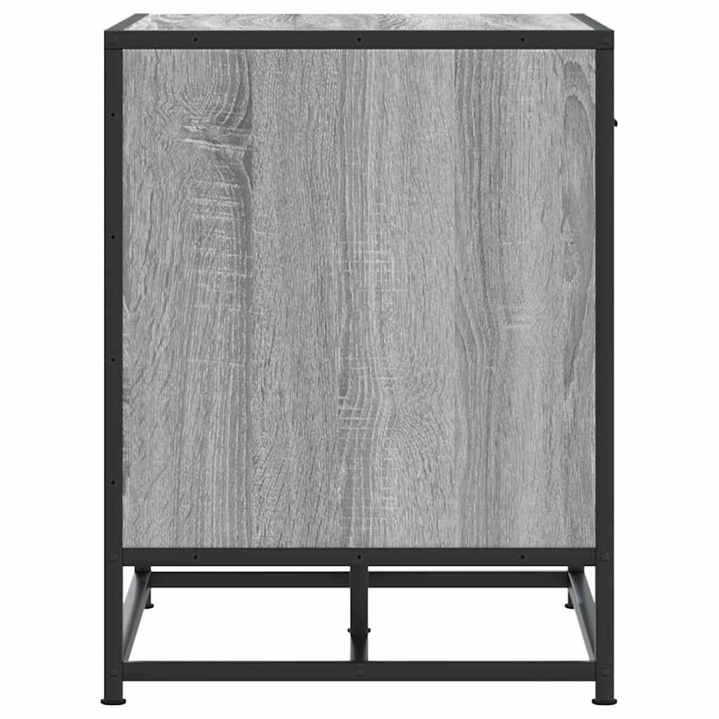 vidaXL Ławka na buty Szara Sonoma 60x40x53,5 cm Drewno i metal