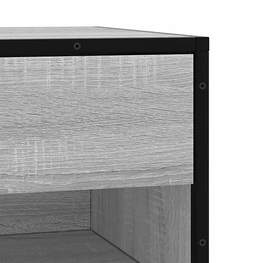 vidaXL Ławka na buty Szara Sonoma 60x40x53,5 cm Drewno i metal