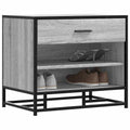vidaXL Ławka na buty Szara Sonoma 60x40x53,5 cm Drewno i metal