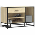 vidaXL Ławka na buty Sonoma Oak 80x40x53,5 cm Drewno klejone i metal