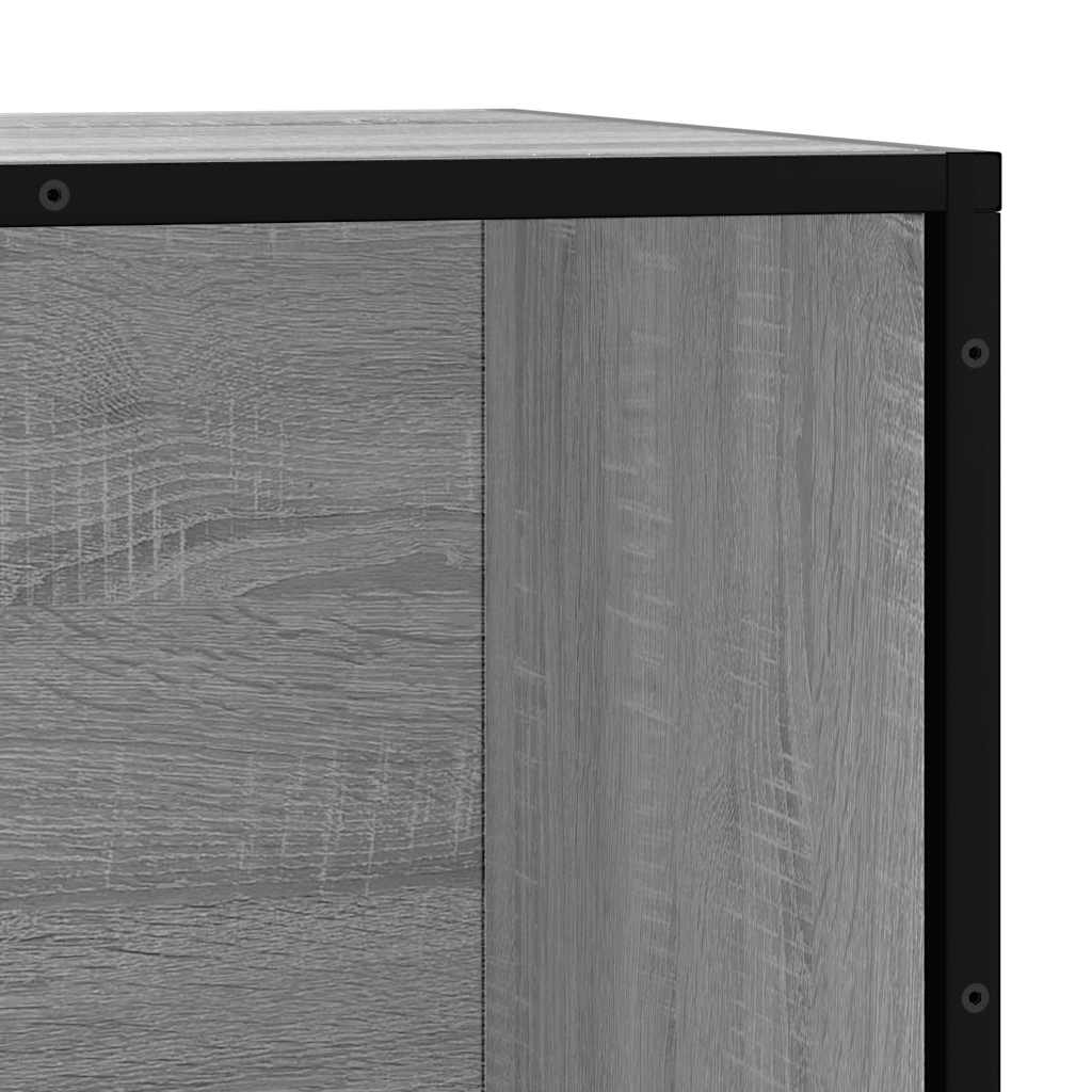 vidaXL Ławka na buty Szara Sonoma 80x40x53,5 cm Drewno i metal