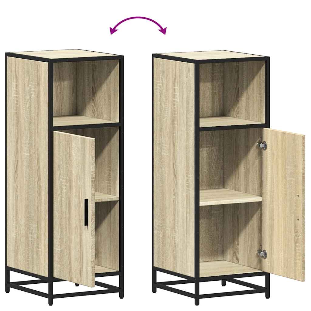 vidaXL Szafka łazienkowa Sonoma Oak 35x37,5x100 cm Drewno klejone