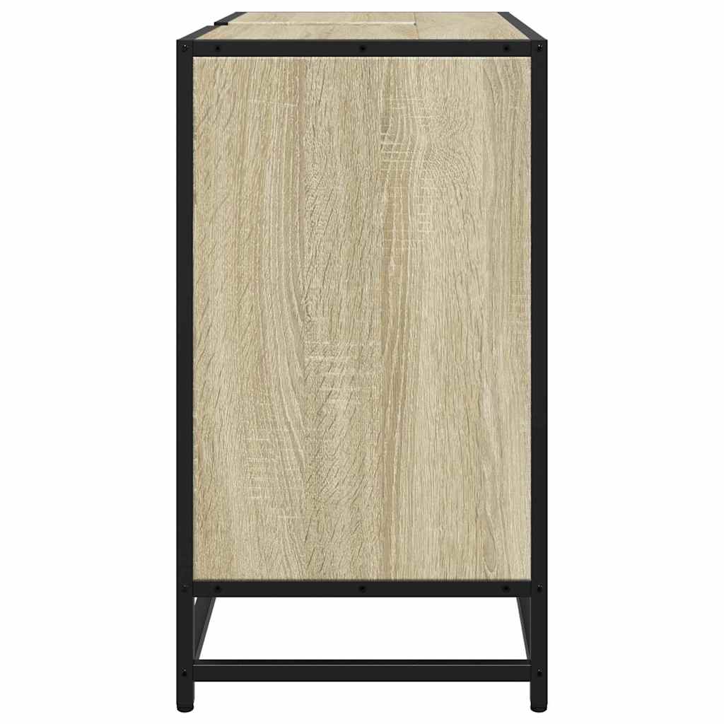 vidaXL Szafka pod umywalkę łazienkową Sonoma Oak 65x33x60 cm Drewno klejone