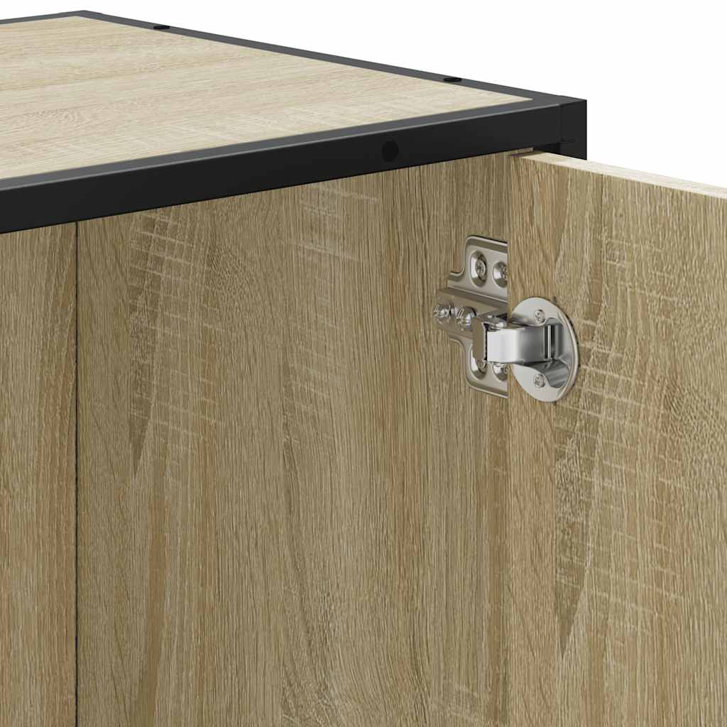 vidaXL Szafka pod umywalkę łazienkową Sonoma Oak 65x33x60 cm Drewno klejone