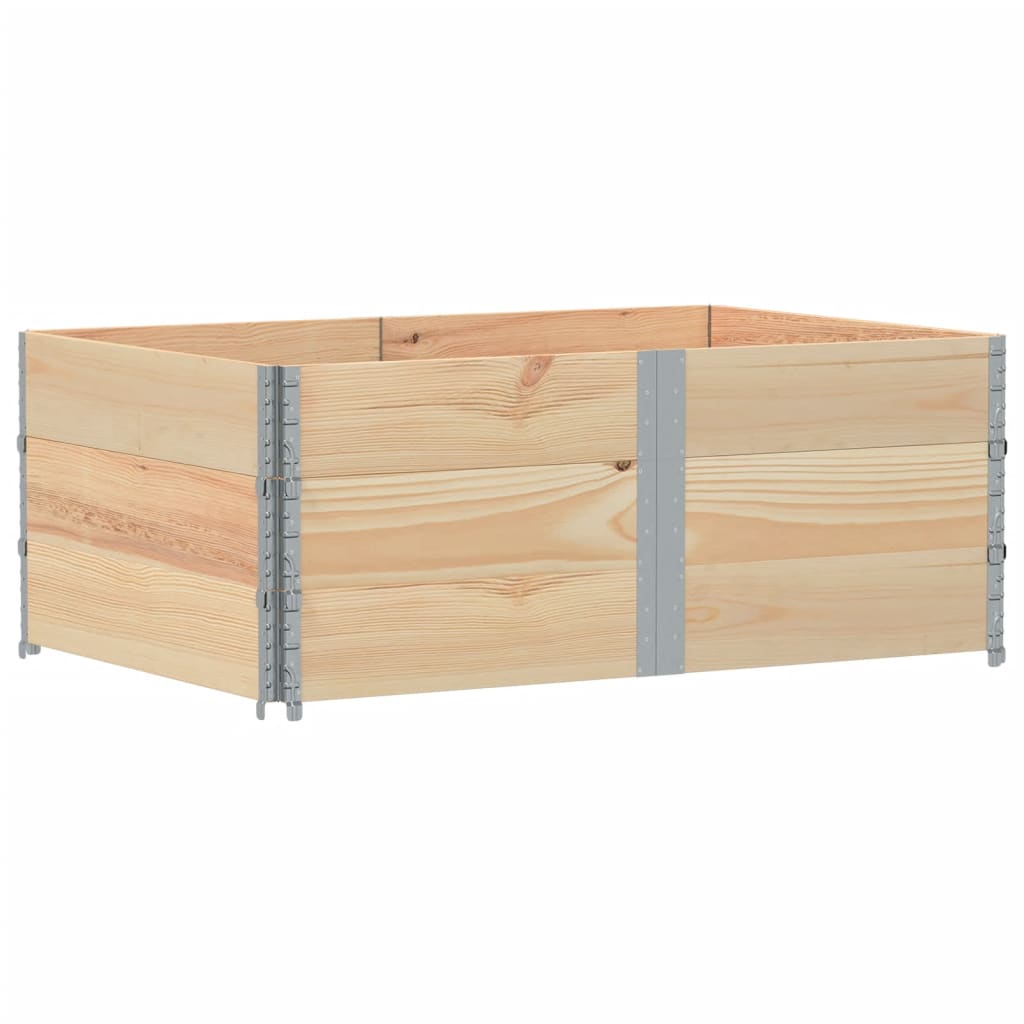 vidaXL Nadstawki paletowe, 3 szt., 150x100 cm, drewno sosnowe